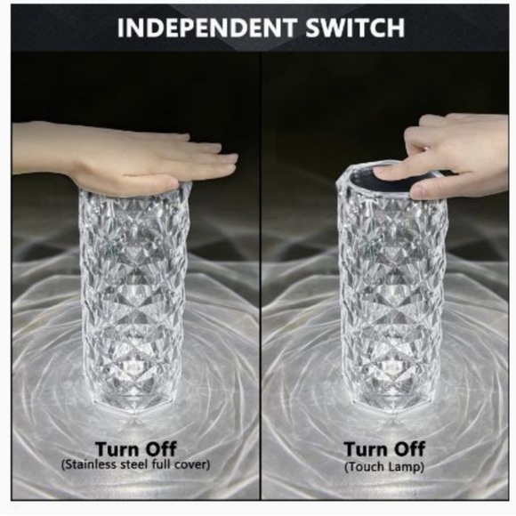 Rose Diamond Table Lamp Control Touch - Picture 7 of 8